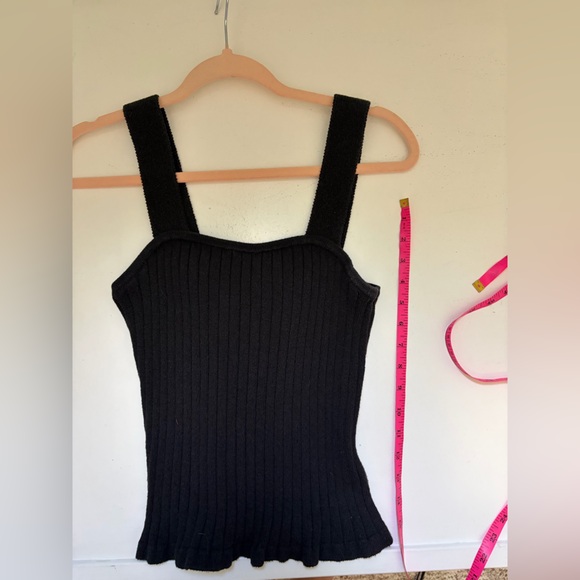 Madewell Black Ribbed Camisole Top size small - Picture 6 of 6
